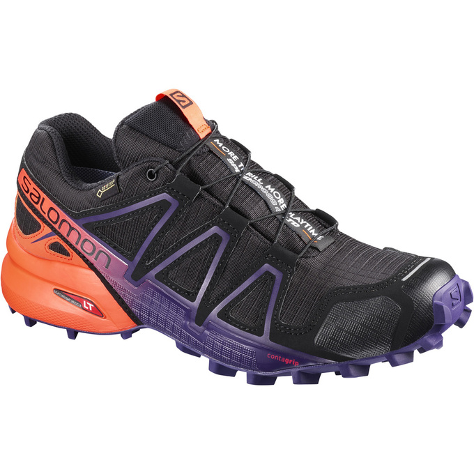 Chaussures De Trail Running Salomon Femme Noir - Salomon SPEEDCROSS 4 GTX® LTD W - France (0851-QUPR